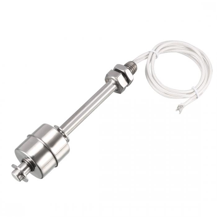 フロートスイッチ ダブルボール ステンレス製 長さ120mm 金魚鉢対応 液体水レベルセンサー