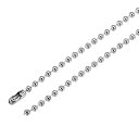 プルチェーンエクステンション 長さ61 cm 直径3.2 mm ビーズリンク コネクタ付き シャンデリア 軽い工芸品作り用 304ステンレス鋼 5個(3)