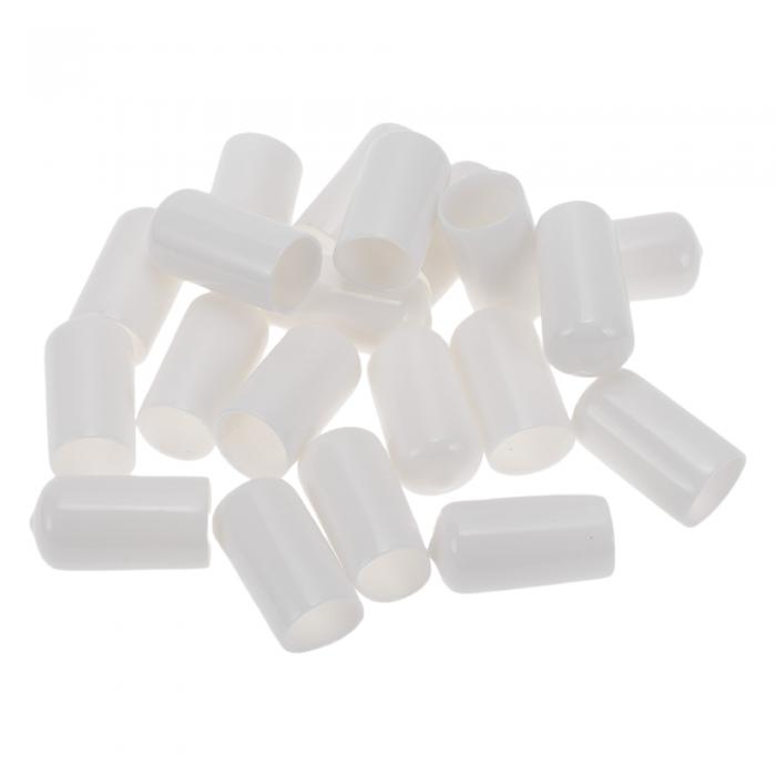 A ABSOPRO ホイールナットボルト21mmリムタイヤナットネジダストキャップカバーナット保護PVCホワイト2..