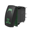 Motoforti ルーフライトバー ユニバーサル 5ピン トグルロッカー SPST スイッチレーザー ON/OFF ボタン 20A/12V 10A/24V 防...