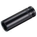 ポイントインパクトソケット 13 mmドライブx18 mmディープインパクトソケット 熱処理済み CR-V鋼 長さ80 mm 6ポイントメトリックサイズ