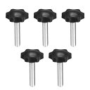 Clamping Screw Knob , 38mm Dia Plum Hex Shaped Grips Star Knob M8 × 45mm Male Th...