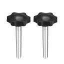 Clamping Screw Knob , 38mm Dia Plum Hex Shaped Grips Star Knob M8 × 50mm Male Th...