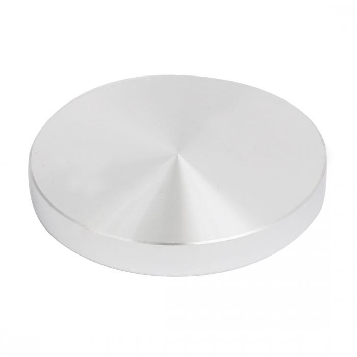 アルミニウムディスク ガラストップアダプター 10×75mm M8 シルバートーン 1個入り