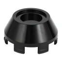 VekAuto 車輪ハブセンターキャップ64mm 2.52"OD ユニバーサル車用 耐久性のあるABSプラスチック ブラック フロントおよびリアホイール