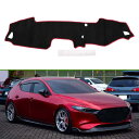 HOPESPANNER マツダに対応 新型 ロードスター用 2015-2023 専用 ダッシュボードマット MX-5/ND/RF/MIATA用 ダッシュボード 保護マット 車用 ダッシュマット アクセサリー スエード素材 色褪せ防止 映り込み軽減 ブラック レッドライン 1Pセット 右ハンドル専用