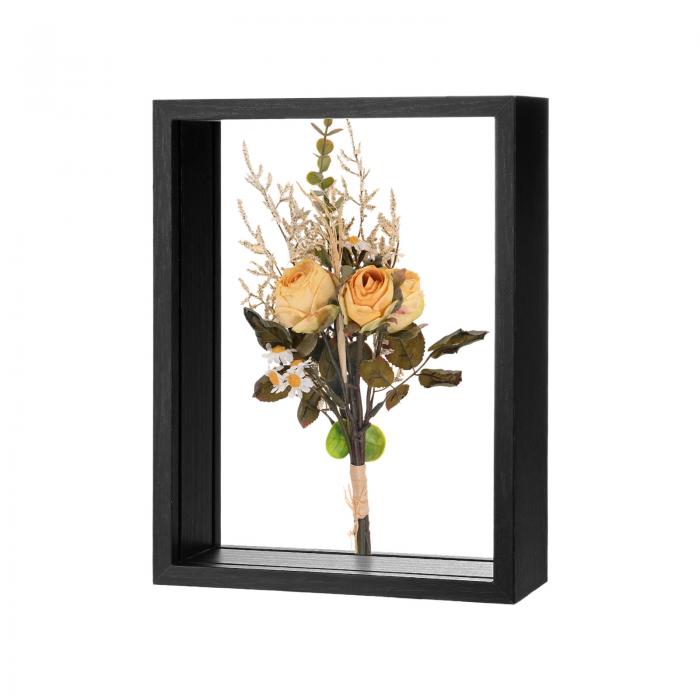 M METERXITY ドライフラワーフレーム 6 x 8インチの木製ドライフラワーフォトフレーム ドライフラワー/..