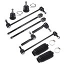 X AUTOHAUX フロントサスペンションキット インナーアウターラッ クエンド フロントスウェイバーリンク ロアボールジョイントブーツ付き クライスラーに対...