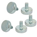 ハンドルネジ つまみねじ M6x12mm 金属材質 ローレットヘッドねじ 全長18mm 5個入り