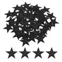 : CCTV01小型5つ星アイロンパッチ 刺繍パッチ アップリケ 衣類修理バックパック靴装飾 2.9x2.9cm/1.14x1.14