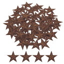 小さな5つ星アイロンパッチ 刺繍付きハギレパッチ 衣類修理バックパックシューズ装飾用 2.9x2.9cm/1.14x1.14