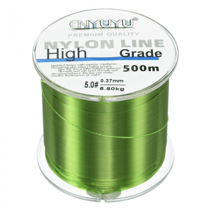 PATIKIL 500M ナイロン釣り糸 5.8kg モノフィラメント弦線 フルオロカーボンコーティング DIY クラフト 吊り飾り用 ライトグリーン