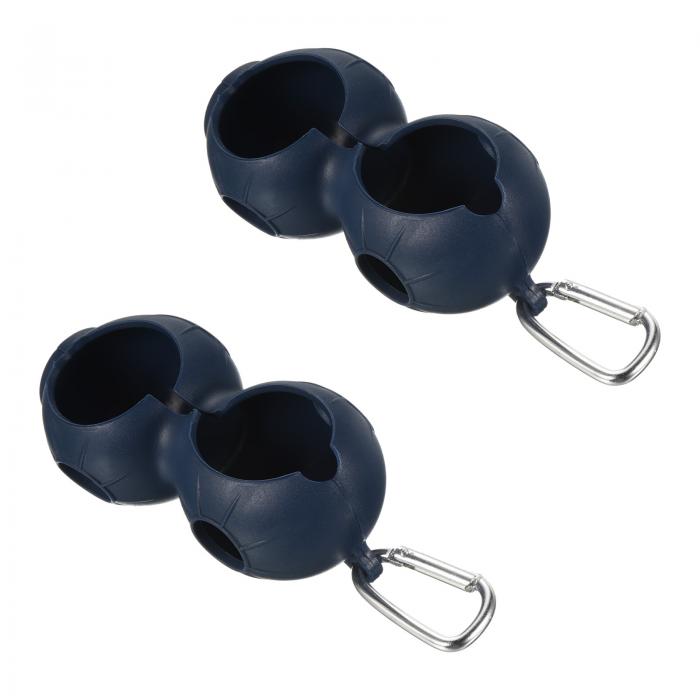 PATIKIL ゴルフボールホルダー 2個入り シリコーン 2ボール キャリア保護 ポータブル ゴルフバッグベル..