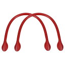 レザー財布ストラップ 40 cm 耳型エンドバッグハンドル交換付き 財布 ハンドバッグ ウォレット用 レッド
