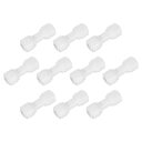 10個のプッシュ トゥ コネクト フィッティング 1/4" OD x 1/4" OD エアホースフィッティング チューブ&ホース&パイプ クイックコネクトフィッティング プラスチック ストレートユニオンカップリング ROウォーターシステム用 ホワイト (6-6mm)