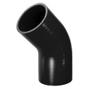 X AUTOHAUX シリコンホース シリコンパイプ ラジエーターホース 1個 内径76mm 長さ90mm エルボ 45度 多層織布プロセス 黒エアクリーナー ...