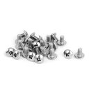 トラスヘッダスキュー ステンレス鋼製シルバートーン M6x10mm 25個入り
