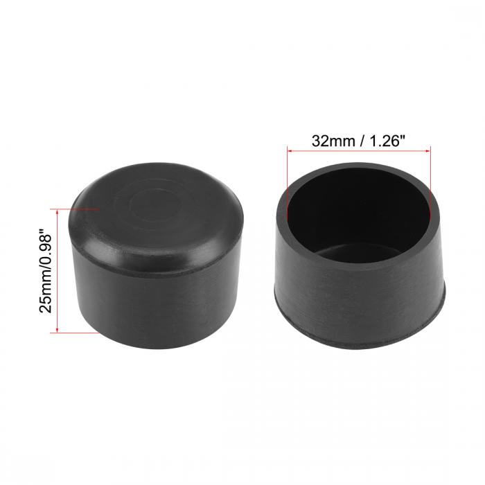 家具キャップ フローリングプロテクター 滑り止め仕上げプラグ スクラッチスリップ耐性家具デスクエンド 内径32mm 4個入り [3]