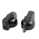 ポテンショメータノブ 滑り止めグリップ ブラック プラスチック 銅 2個入り 3.2 x 1.7 cm