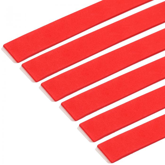 PATIKIL 18"卓球サイドテープ 20パック卓球ラケット ゴムとブレードを保護するエッジテープ 赤色
