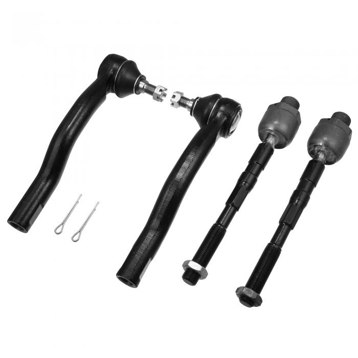 X AUTOHAUX フロントインナーアウタータイロッドエンドリンクキット サスペンションステアリングパーツ ES800473 ES800474 EV800576 Lincolnに対応 MKXに対応 2007-2015に対応 Fordに対応 Edgeに対応 2007-2014に対応 4個