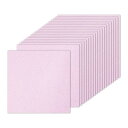 PATIKIL 20シートのライトピンクのグリッターカードストックペーパー 10 x 10インチ 250gsmのスクエアプレミアムスパークリーペーパークラフトカ...