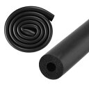 M METERXITY パイプ断熱フォームチューブ 6mm 1/4" 内径 16mm 5/8" 外径 1m 長さ 柔軟なフォームチュービングパイプ断熱材 ハンドルグリ ップサポート/ギタースタンド/ルーフラック用黒