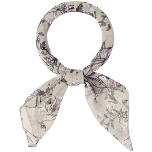 Allegra K シフォンスカーフ ネッカチーフ 70×70cm 花柄 スクエアハンカチ レディース ライトグレー 70x70cm Allegra K シフォンスカーフ ネッカチーフ 70×70cm 花柄 スクエアハンカチ レディース ライトグレー 70x70cm