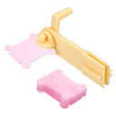 PATIKIL 100個入り プラスチック ミシン糸オーガナイザー フロスボビン ミシン糸カードボード ワインダー1個付き クロスステッチ刺繍用 収納セット ピンク(3)