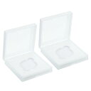 PATIKIL 46mmレンズフィルターケース 2個セット カメラフィルターケース ポータブル レンズフィルターボックス 防水 防塵 プラスチック製 写真フィルター収納用