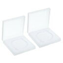 PATIKIL 77mmレンズフィルターケース 2個セット カメラフィルターケース ポータブル レンズフィルターボックス 防水 防塵 プラスチック製 写真フィルター収納用