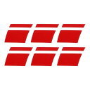Hihaha リフレクティブバンパーデカール 赤い長方形ストライプパターン リフレクティブカーステッカー パーソナライズされた装飾