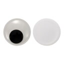 PATIKIL 4.7" 自己粘着式グーグ リーアイズ 8個 ミニ粘着式白色プラスチックグーグ リーウィグルアイズ クラフト スク ラップブッキング デコレーション用