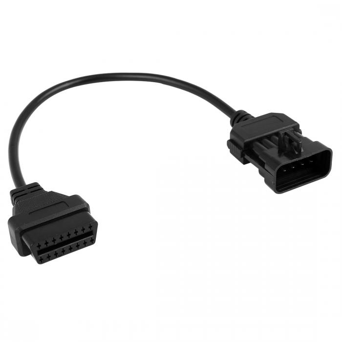OBD2診断コネクターケーブル DC 12V 10 ピン-16 ピン 40cm 長さ OBD2診断コネクターケーブル オペル用