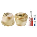 PATIKIL ローラースケートトーストップ ねじドライバー付き 1ペア 82A ラバーブレーキストッパーブロック ローラースケートアクセサリー交換用 混合 ブ...