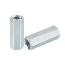 カプラーナット 六角スレッドロッド カーボンスチール製 家具 工場用 M12x15x40mm 20個入
