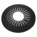 スリーブ装飾 50mm-78mm PPプラスチック エスキュッチョンカラー 水道管 ドレイン ラインカバー ブラック 2個入り