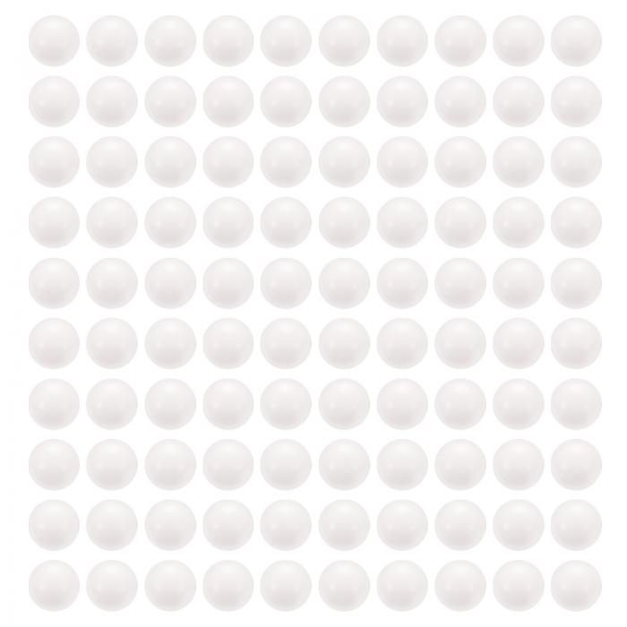 100個のPOMベアリングボール 1/2" 12.7mm ソリッドプラスチックベアリングボール 精密POMボール