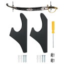 1セットのライトセーバーウォールマウントホルダー アクリルライトセーバースタンド ウォールディスプレイラ ック ライトセーバーソード配置ディスプレイ用 黒