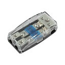 AFSヒューズホルダー 分配ブロック 2ウェイ 60AミニANLヒューズ付き カーオーディオ用 ヒューズホルダー