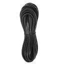 フラットレザーレーシングコード 平革紐 編みストリング タッセルブレスレット ネックレスDIY用 3.2mm 10M ブラック