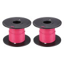 18AWG ワイヤー 18 ゲージ 銅線 PVC フックアップ ワイヤー UL1007 ティンメッキ銅線 10m/33ft 赤 スプール付き 内部接続ワイヤー