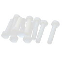 六角ヘッダスキュー プラスチック製オフホワイト M10 x 50mm 10個入り