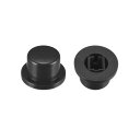 タクトスイッチプロテクターカバー プラスチック製 グレー 2.4 x 2.4mm 20個入り ブラック