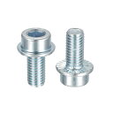 フランジ六角穴付きボルト M10x20 mm 8.8グレード 炭素鋼 六角穴付き鋸歯状 フランジボルト機械ネジ 20個