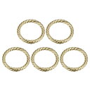 財布ストラップリング 42mm 金属Oリング ラウンドスプリング スナップバックル バッグクラフトキーホルダー DIYアクセサリー フッククリップ用 ゴールドト...