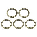 財布ストラップリング 42mm 金属Oリング ラウンドスプリング スナップバックル バッグクラフトキーホルダー DIYアクセサリー フッククリップ用 ブロンズ ...