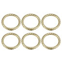 財布ストラップリング 42mm 金属Oリング ラウンドスプリング スナップバックル バッグクラフトキーホルダー DIYアクセサリー フッククリップ用 ゴールドト...