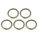 財布ストラップリング 47mm 金属Oリング ラウンドスプリング スナップバックル バッグクラフトキーホルダー DIYアクセサリー フッククリップ用 ブロンズ ...