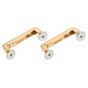 財布ストラップリング 40mm 金属シャックルバックル 取り外し可能なクラスプ ネジ付き バッグチェーンクラフトDIY交換用 ゴールドトーン 2個入り